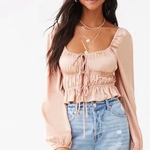 NWTS !! F21 SATIN PARTY GIRL TOP